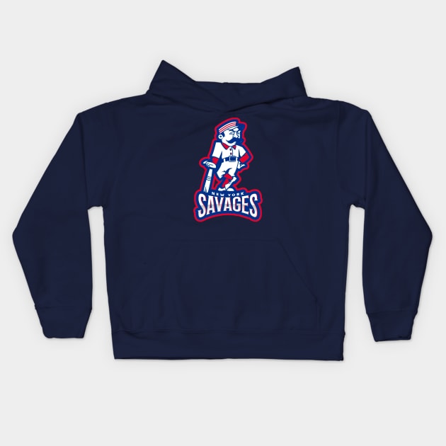 New York Savages Kids Hoodie by Cosmo Gazoo